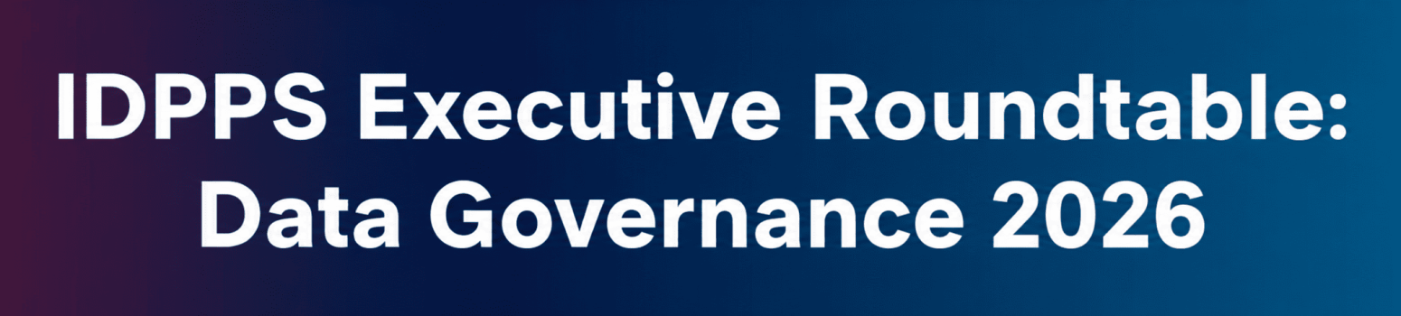IDPPS Data Governance 2026